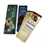 Three game-related books or pamphlets on a white background