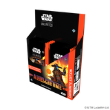Star Wars Unlimited trading card game packaging with character illustration on a white background