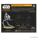 Star Wars Legion Republic AT-RT toy figure packaging with branding and product details.