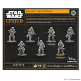 Star Wars Legion Range Troopers miniatures set on a branded box