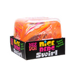 Packaged toy with colorful swirl design on a white background