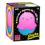 Box of Schylling Nee Doh Chicka Dee Doos toy with colorful design
