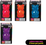 Five boxes of 'Ner Doh Gummy Bear' toys in red, orange, blue, and purple on a white background.