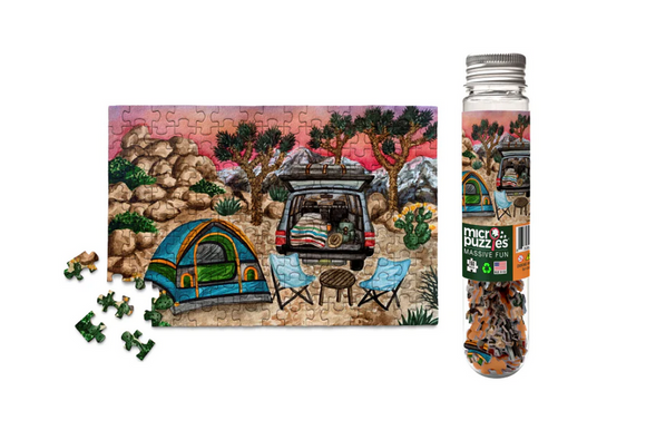 Artists - Kendra VanDruff Camping Joshua National Park Micro Puzzle