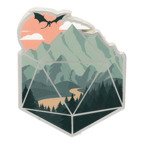 Enamel Pin: Scenic D20