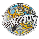 Enamel Pin: Roll Your Fate D20 Large Spinner