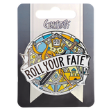 Enamel Pin: Roll Your Fate D20 Large Spinner