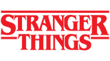 Red 'Stranger Things' logo on a white background