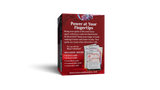 Product packaging for 'Power at Your Fingertips' quick-reference cards for Dungeons & Dragons on a white background.