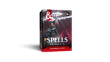 Card game box titled 'Spells Levels 2-3' with a character illustration on a white background