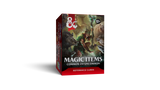 Card game box for 'Magic Items' with fantasy artwork on a white background