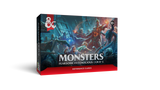 Board game box for 'Monsters: Fearsome and Feroocious' reference cards on a white background