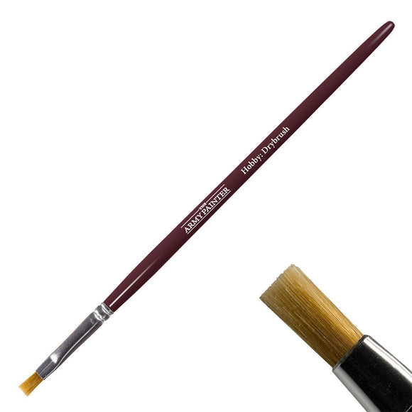 Artistic brush with a visible brand name on a white background