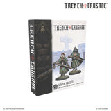 Trench Crusade game box with two figurines on a white background