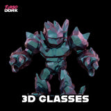 Toy figure with spiked armor on a black background, featuring 'Turbo Dork' branding.
