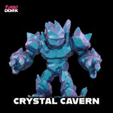 Blue and purple fantasy creature figurine with 'Turbo Dork' branding on a black background.