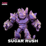 Purple robot figure with 'Sugar Rush' text and 'Turbo Dork' branding on a black background