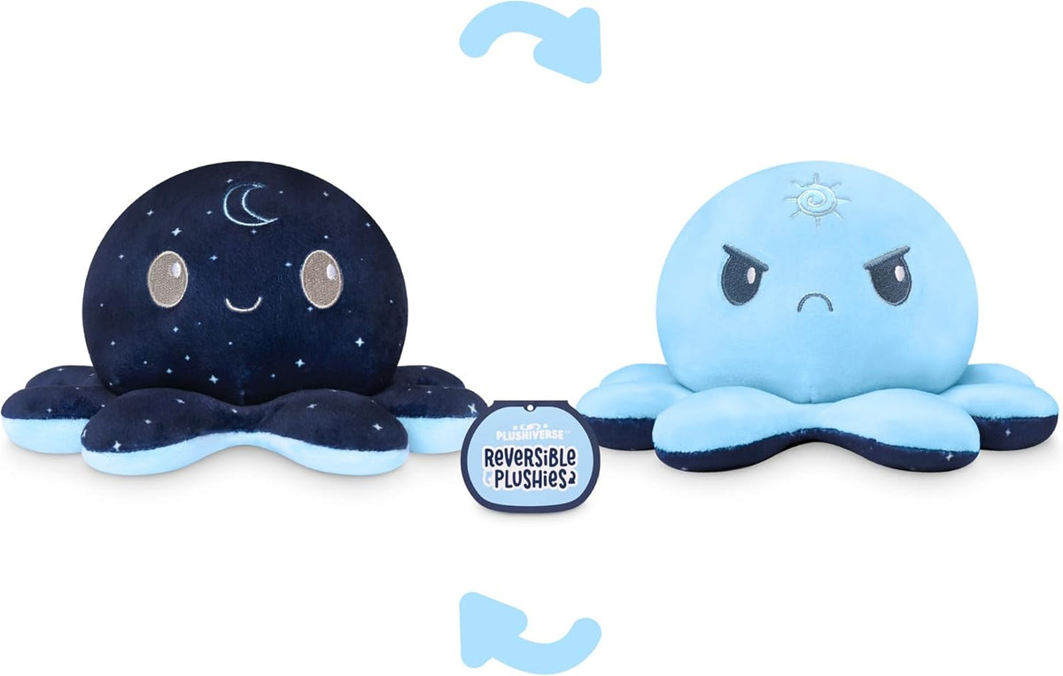TeeTurtle Reversible Plushie: Kawaii Cuties - Night and Day Octopus ...