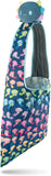 Colorful jellyfish-patterned bag with a blue background