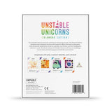 Unstable Unicorns Diamond Edition packaging with text and graphics on a white background