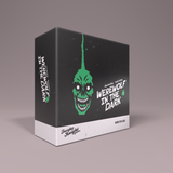 Board game box for 'Werewolf in the Dark' with green graphic and text on a gray background