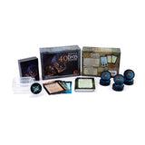 Collection of '40 Days' themed products including boxes, cards, and containers on a white background.