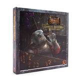 Box of Gearloc BrassMag miniatures from Gloomhaven game on a white background
