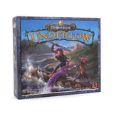 Board game box for 'Too Many Bones: Undertow' with characters and landscape on the cover.