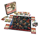 Board game set with 'Camp Grizzly' box and various game pieces on a white background