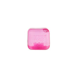 Pink square object with 'Fru Fru' branding on a white background