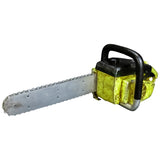Chain saw prop on a white background
