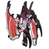 tryanid with purple accents on a white background