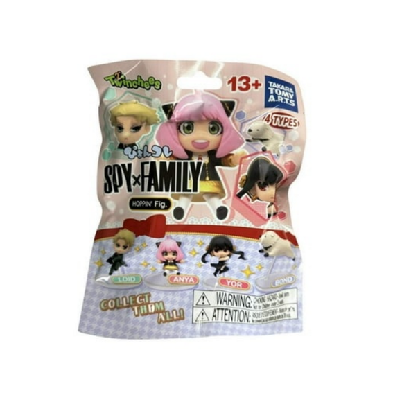 Spy x Family toy figure packaging with characters and branding on a white background
