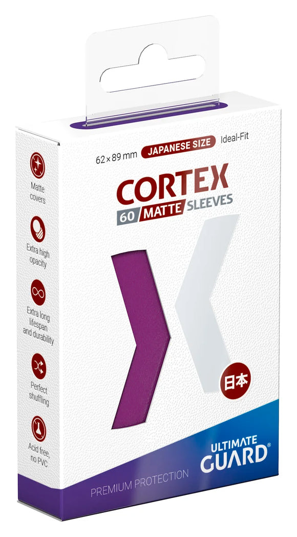 Ultimate Guard Card Sleeves: Cortex Japanese Size Matte - Purple