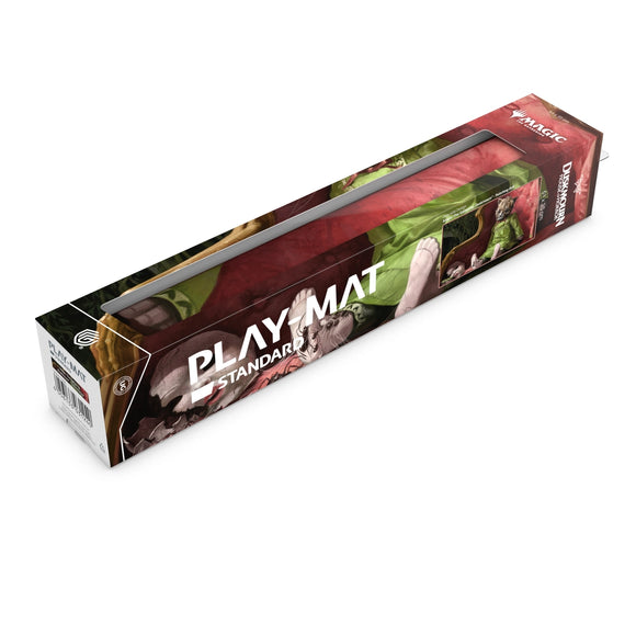 Box of a 'Play Mat Standard' product with game-themed graphics on a white background