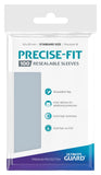 Packaging of Precise-Fit resealable sleeves with Ultimate Guard branding.