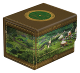 Decorative box with a landscape design and 'The Shire' text on a white background