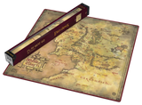 Map of Middle-earth from 'The Lord of the Rings' with packaging