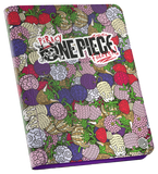 Binder with colorful 'One Piece' character design on a white background