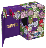 Colorful 'One Piece' themed box with character designs on a white background