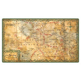 Map of The Shire from 'The Hobbit' with decorative border on a white background