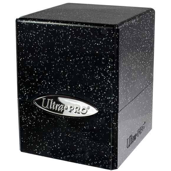 Deck Box: Satin Cube - Glitter Black