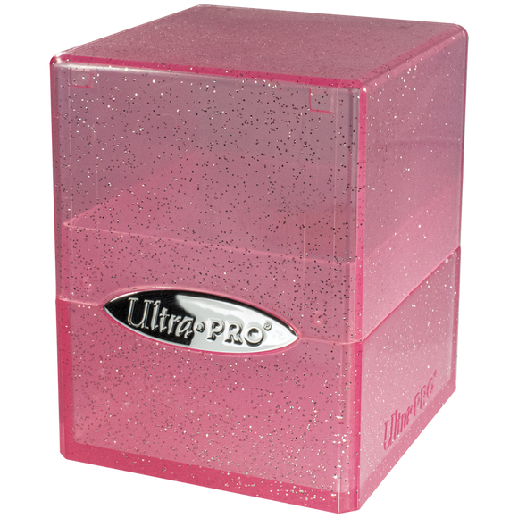 Deck Box: Satin Cube - Glitter Pink
