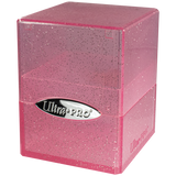 Deck Box: Satin Cube - Glitter Pink