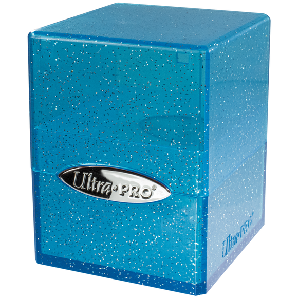 Deck Box: Satin Cube - Glitter Blue