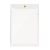 White envelope with a gold stamp on a white background