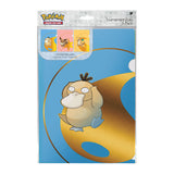 Pokémon trading card game tournament folio packaging with a Pokémon character on a blue and gold background.