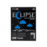 A pack of Eclipse Ultra Pro Gloss Deck Protector Sleeves, size Standard, 10-count, shown against a solid dark green background.