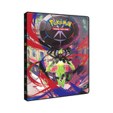Pokémon trading card game binder with a colorful design and Pokémon logo.