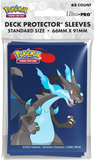 Pokémon trading card game deck protector sleeves packaging with a dragon-like creature illustration.